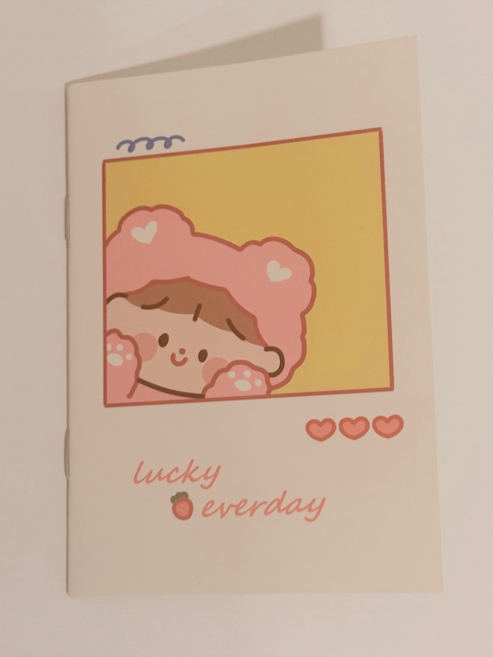 Mini cute notebook with lined paper